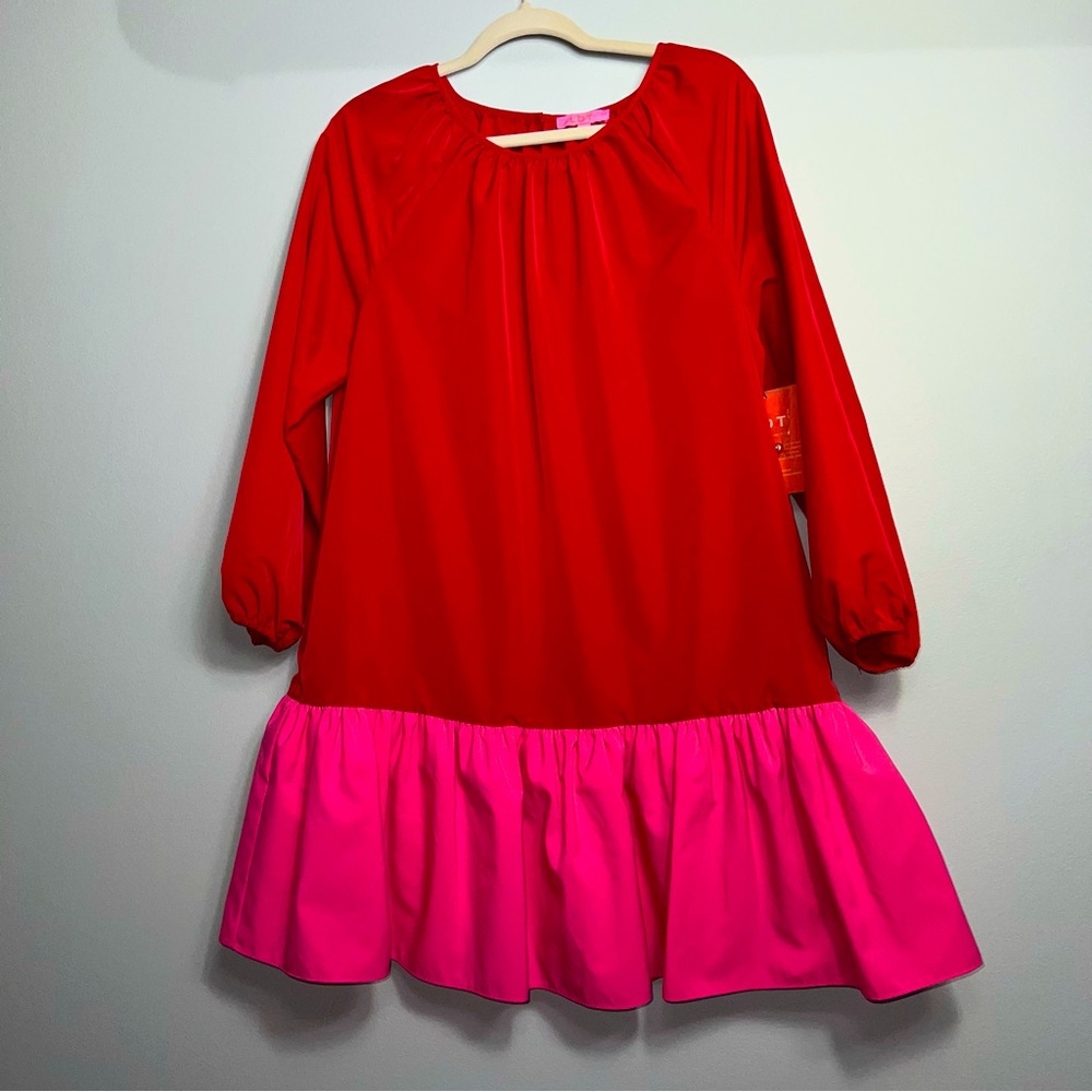 Red pink LTD Babydoll drop waisted NWT New Girly Valentines Dress Sz 8 Short fun
